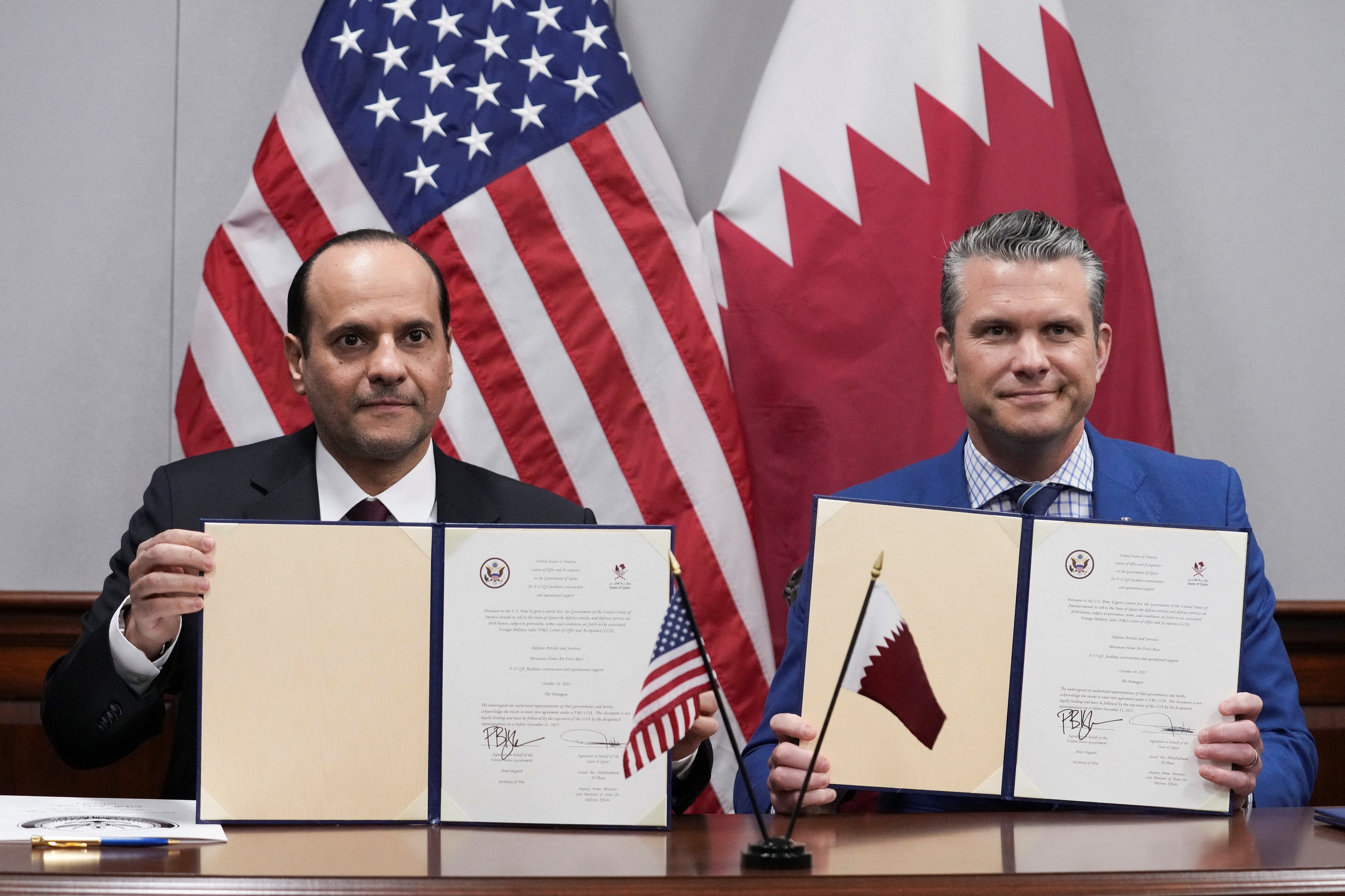 Secretary of Defense Pete Hegseth announced the US would allow Qatar to build an air force facility on Mountain Home Air Force base in Idaho