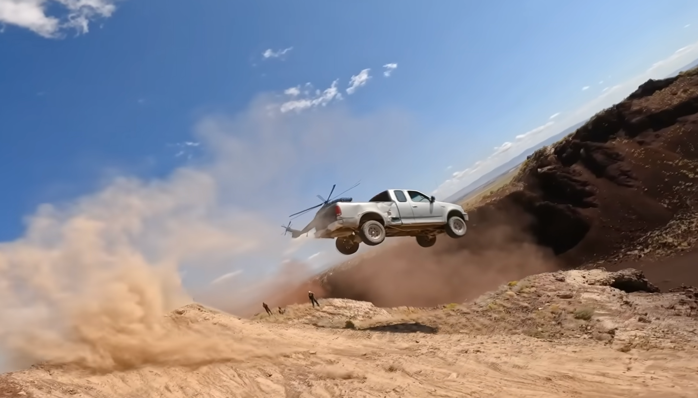 David Sparks is known for salvaging and modifying old trucks to perform stunts and tricks