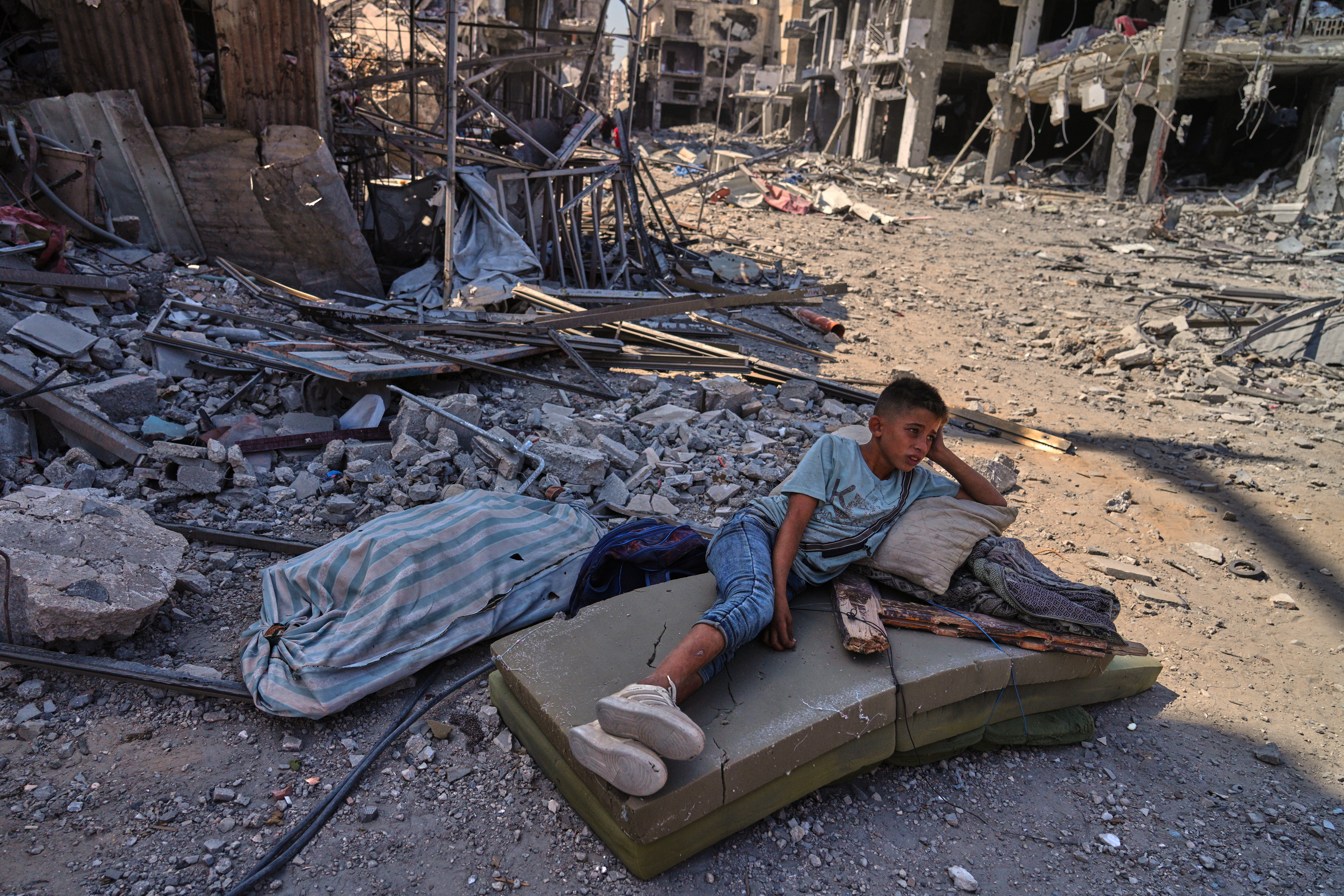 Most of the infrastructure in the Gaza Strip has been destroyed