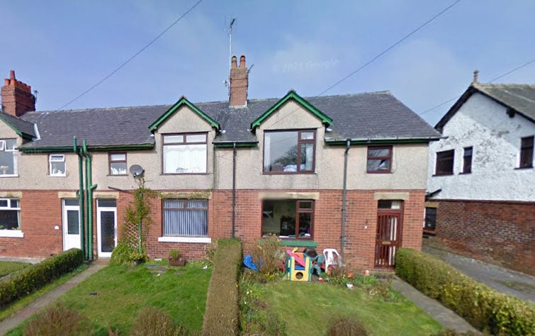 The homes in Calder Vale pre fire