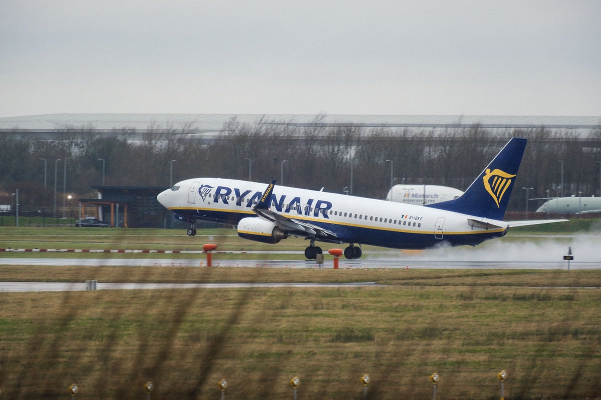Ryanair flight forced to divert several times amid Storm Amy landing struggle