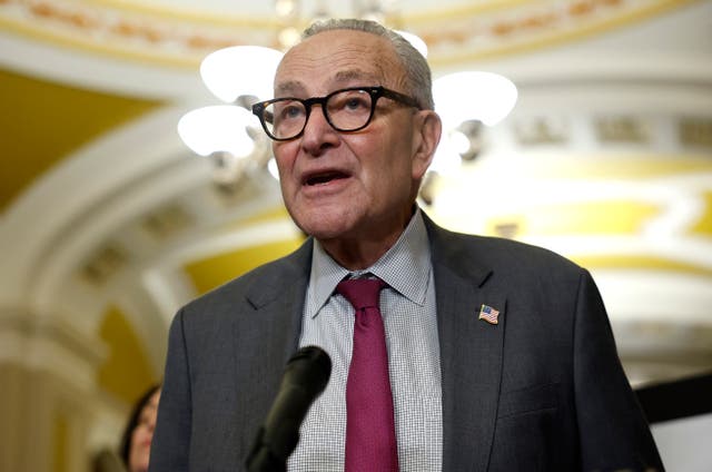 <p>President Donald Trump said he would talk to Senate Minority Leader Chuck Schumer of New York on one condition.</p>