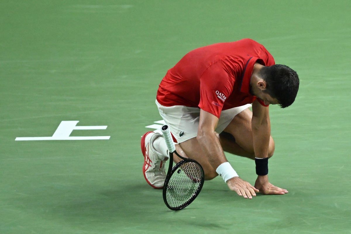 Novak Djokovic falls to shock defeat as he struggles in brutal heat