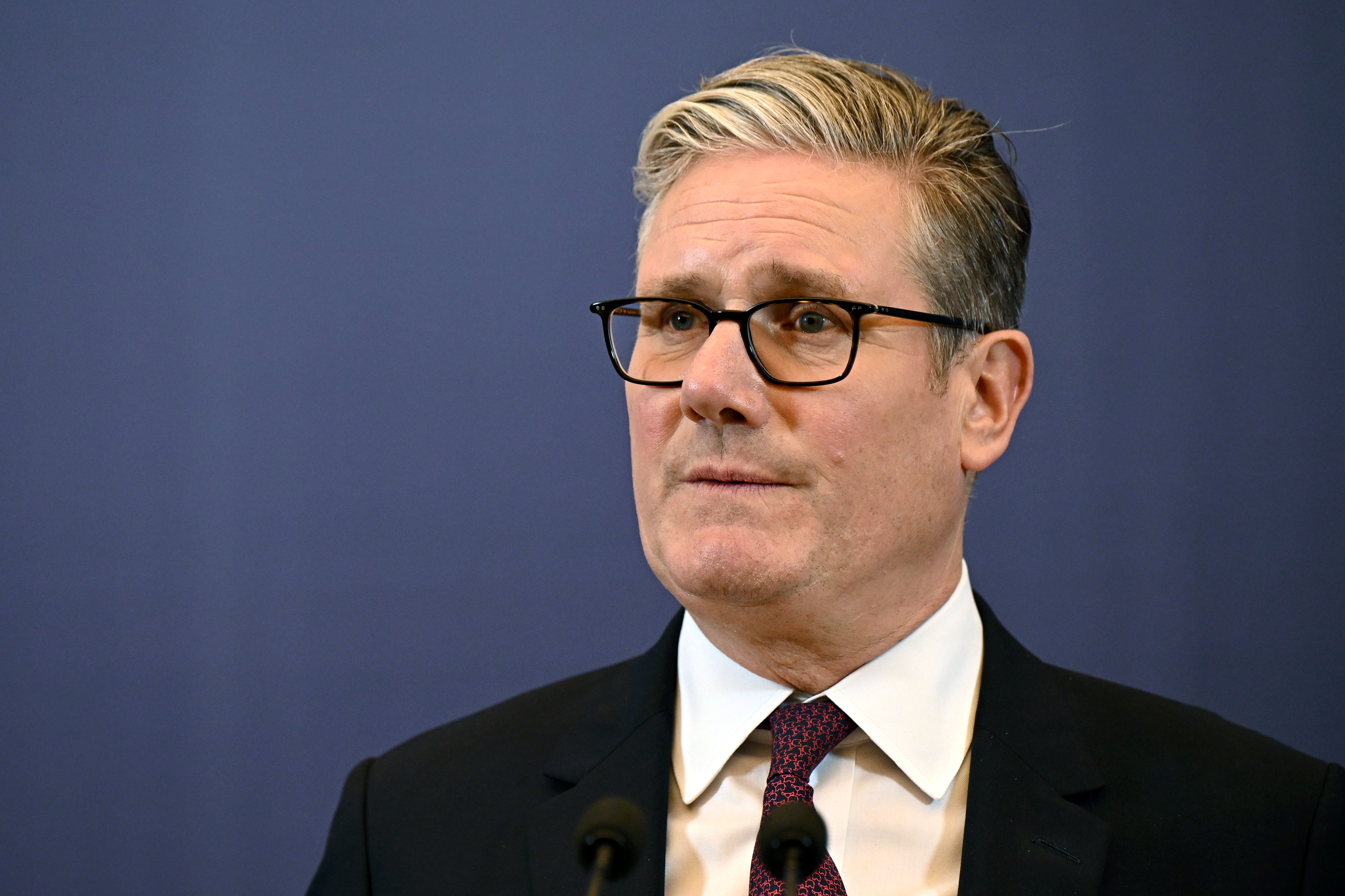 The Westminster leader sought to tie the Prime Minister to Scottish Labour (Leon Neal/PA)