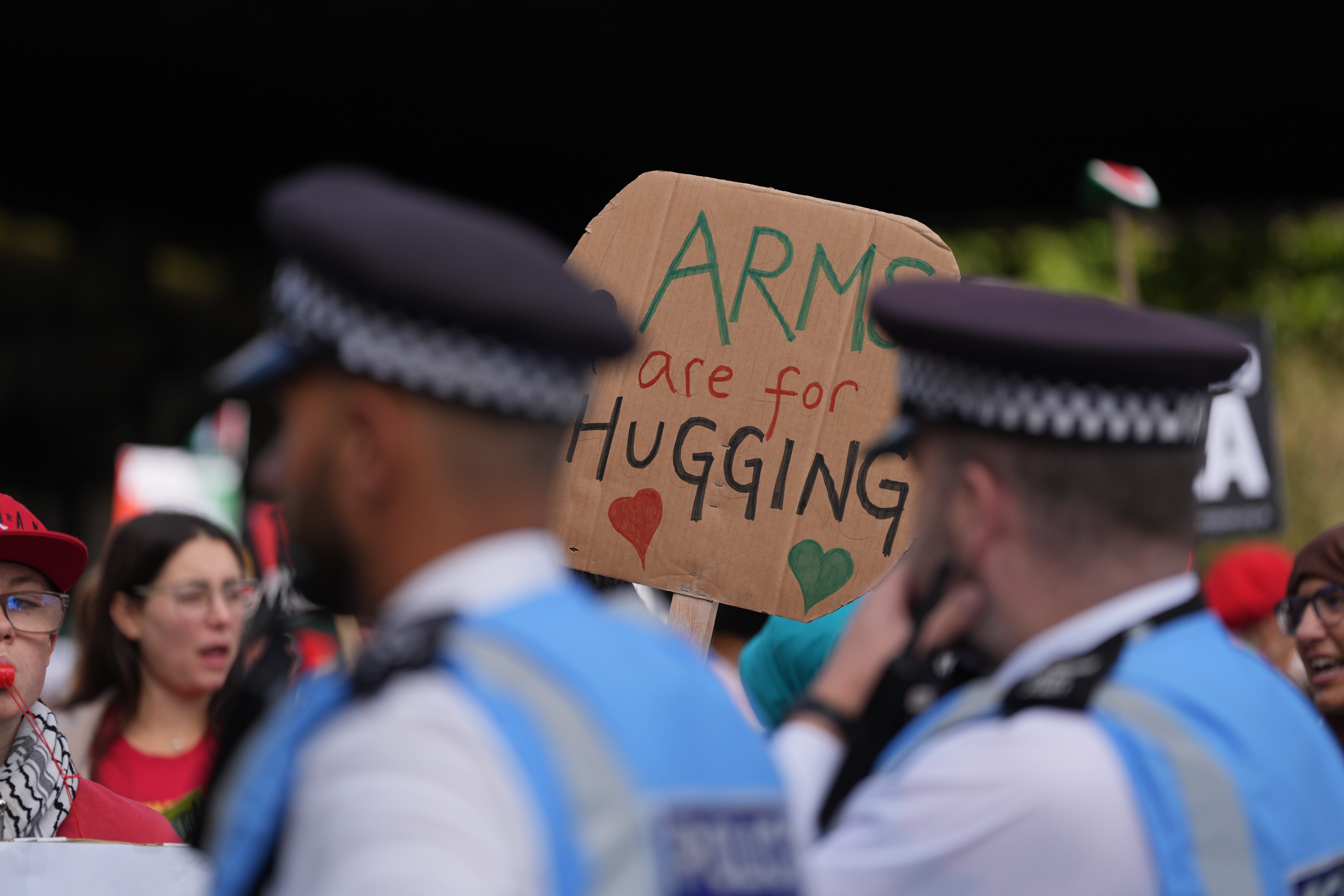 Scotland Yard have imposed conditions on both demonstrations to prevent disruption (Yui Mok/PA)