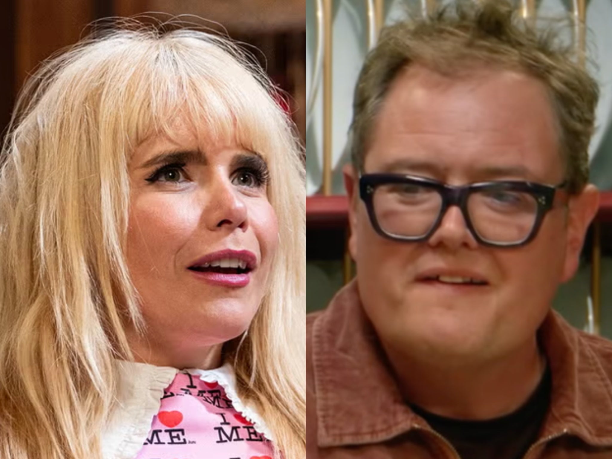 Paloma Faith and Alan Carr on ‘The Celebrity Traitors’