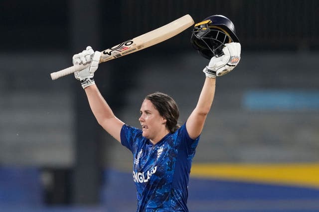 England captain Nat Sciver-Brunt scored a superb century against Sri Lanka (Eranga Jayawardena/AP)