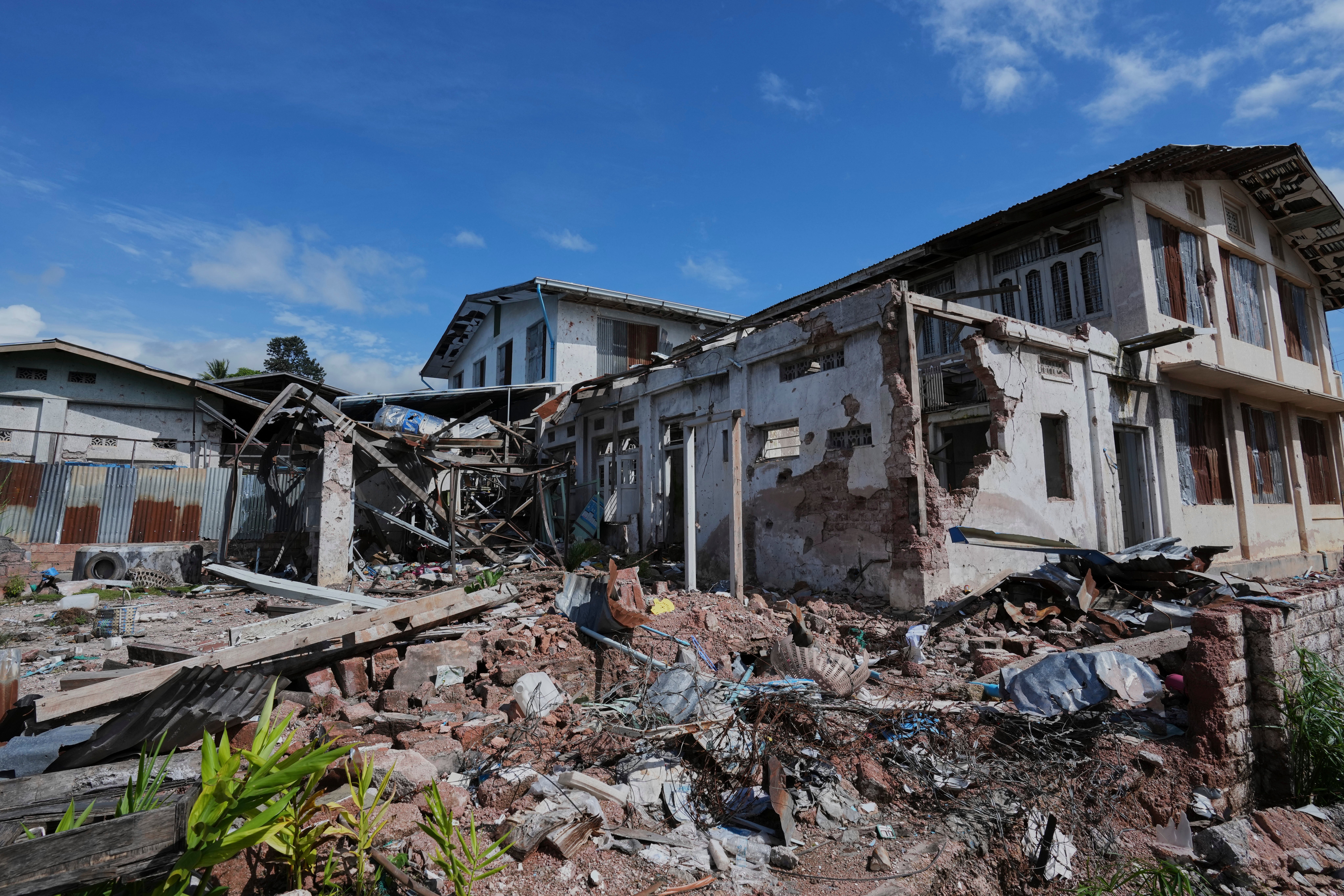 Photos show a town ravaged by civil war in Myanmar thumbnail
