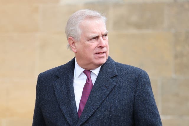 Andrew stepped away from his public role in the royal family in 2019 (Chris Jackson/PA)