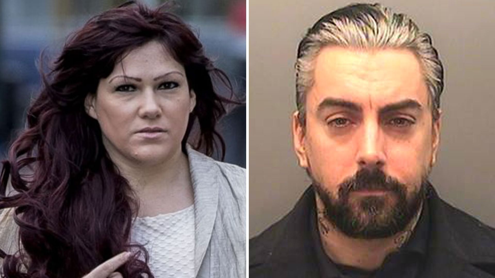<p>Joanne Mjadzelics (left) was the former girlfriend of paedophile rocker Ian Watkins (right) who exposed his crimes </p>