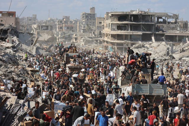 <p>Aid deliveries are being run by international organisations again</p>