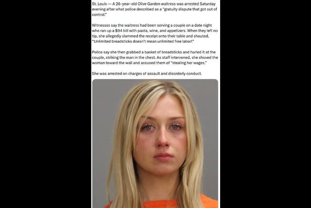 <p>A Texas woman says her mugshot was used as part of a phony “rage bait” story that has taken off on social media, prompting her to be harassed by online trolls</p>