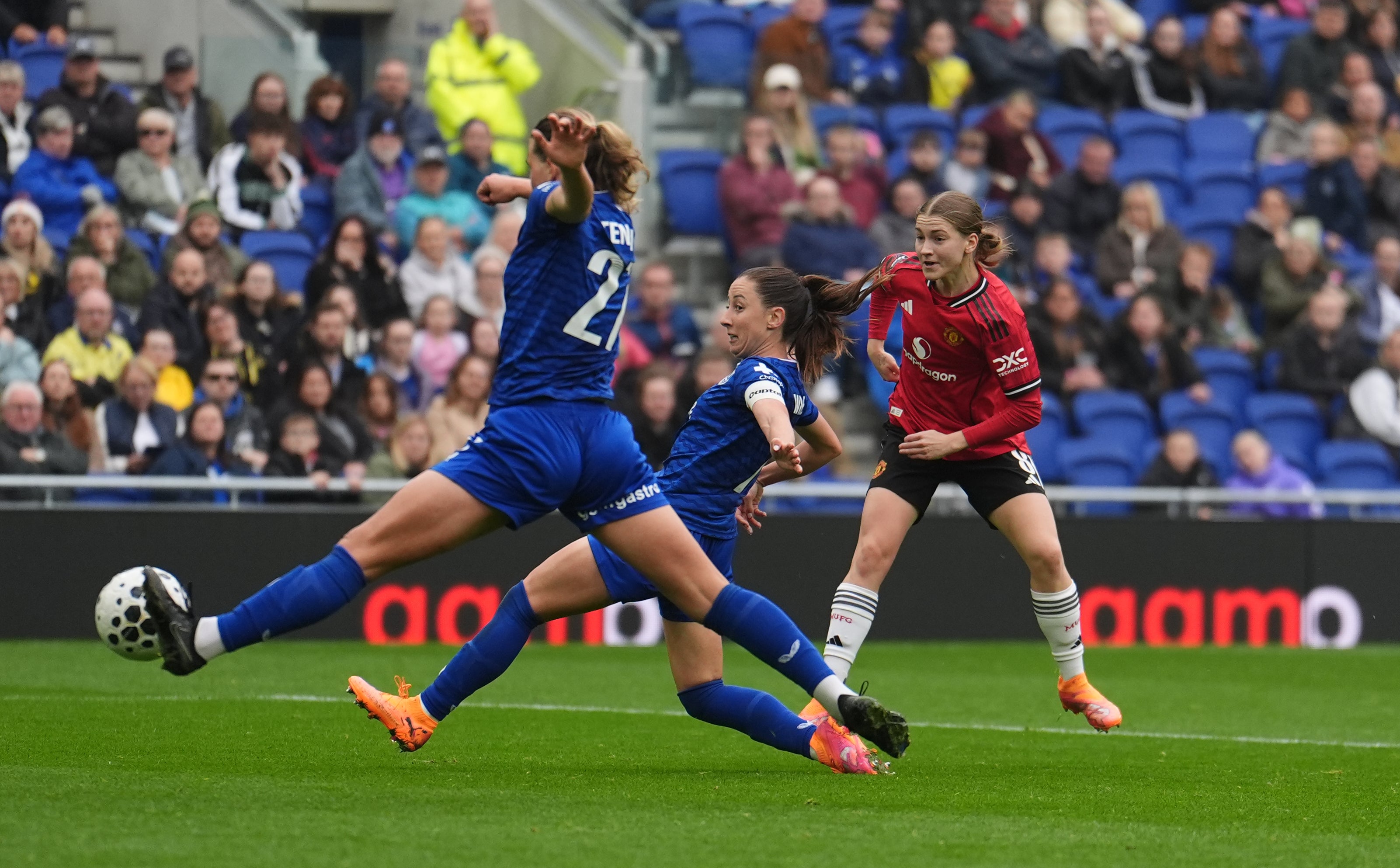 Park scored twice as United won at the Hill Dickinson Stadium