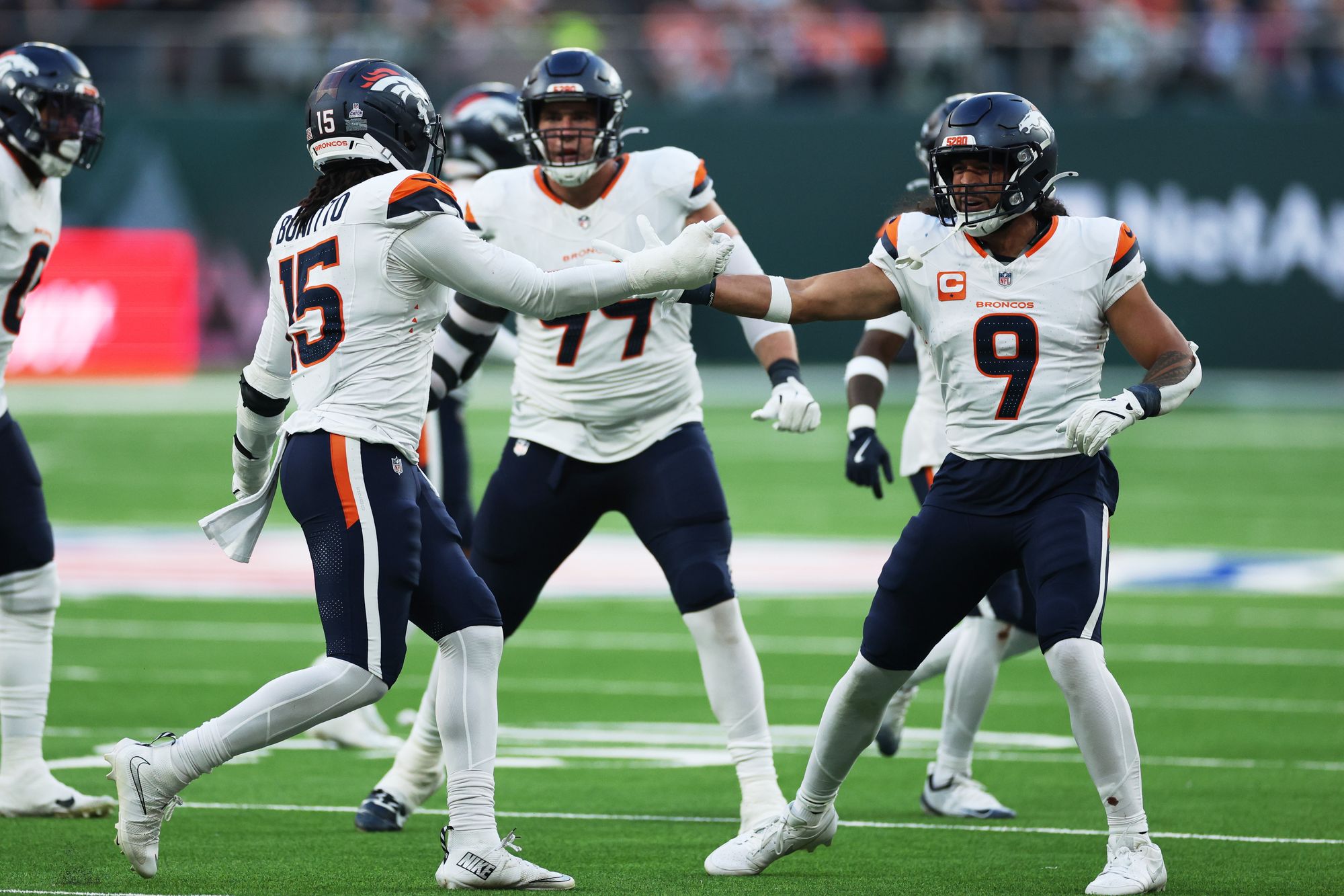 The Broncos celebrated a win that takes them to 4-2
