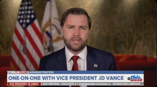 <p>JD Vance dodged questions about whether Tom Homan accepted $50,000 in cash from undercover FBI agents on Sunday</p>