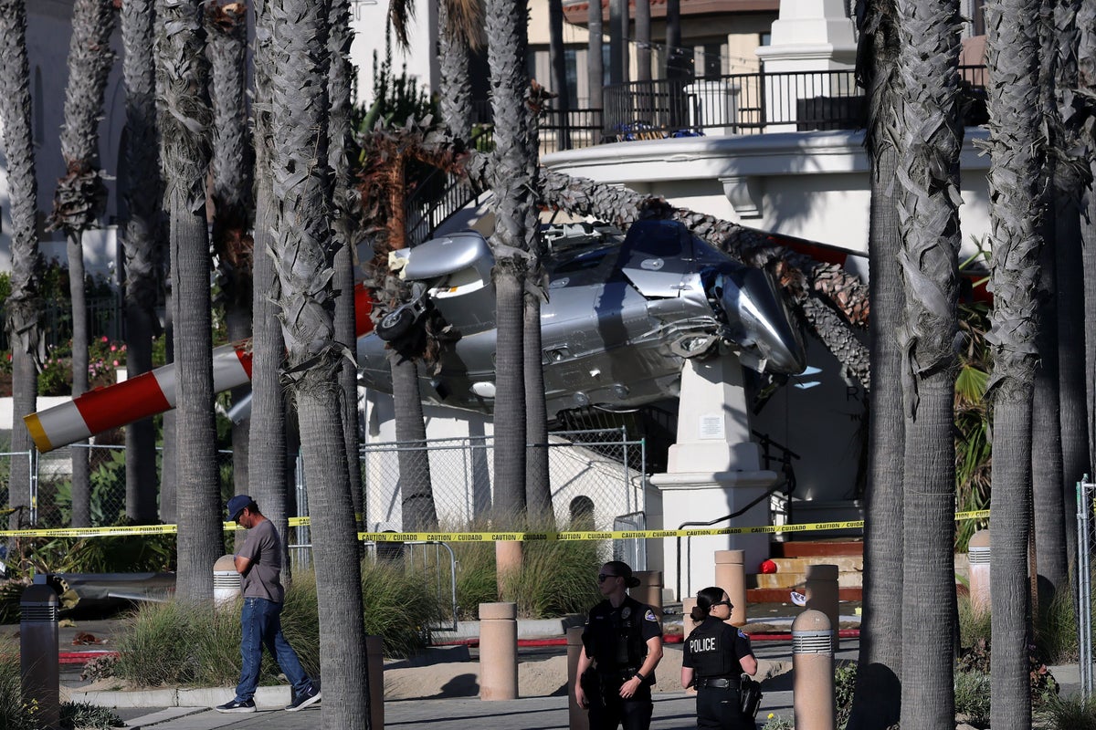 Helicopter crash leaves five hospitalized