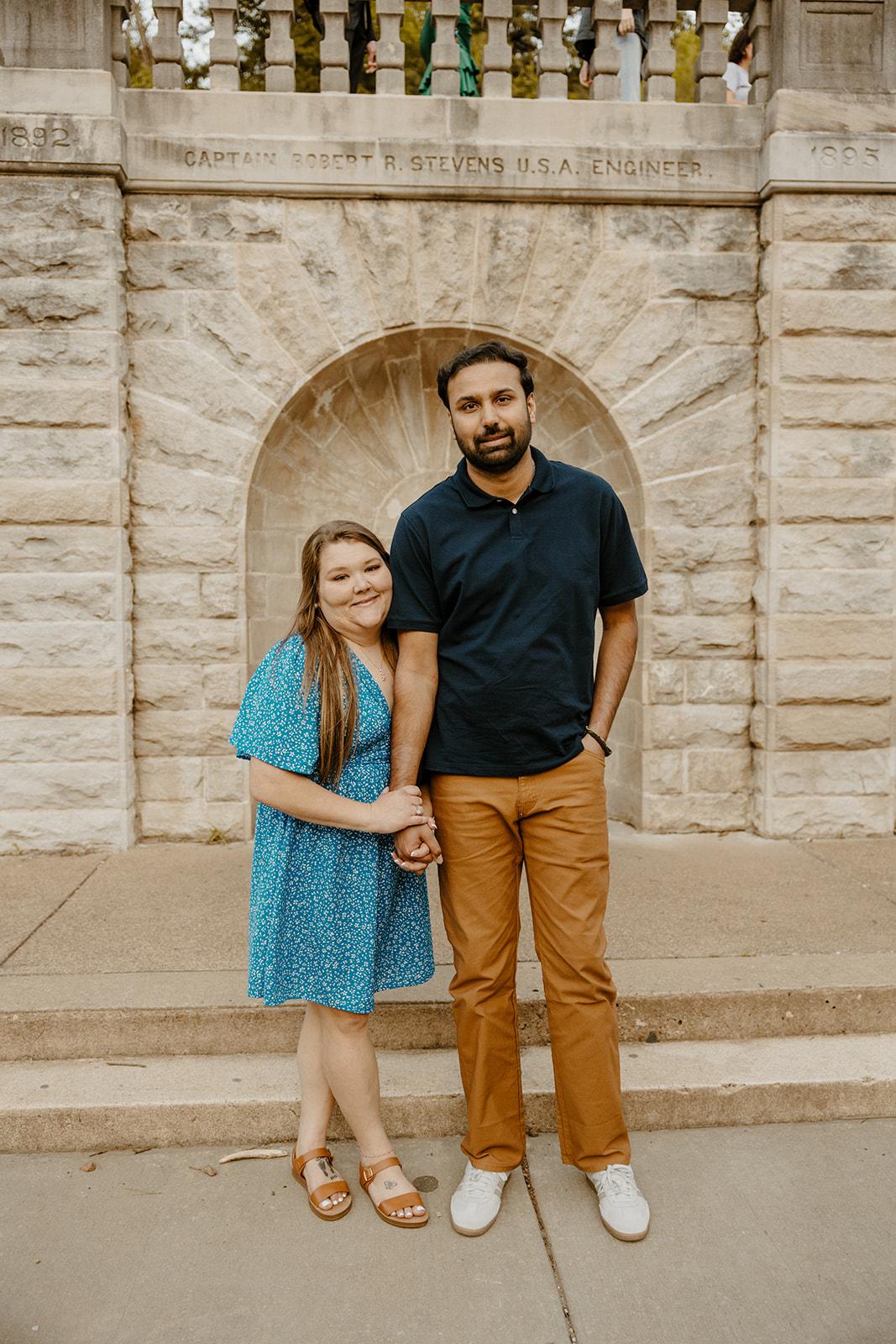 Kapil Raghu with his wife Ashley Mays