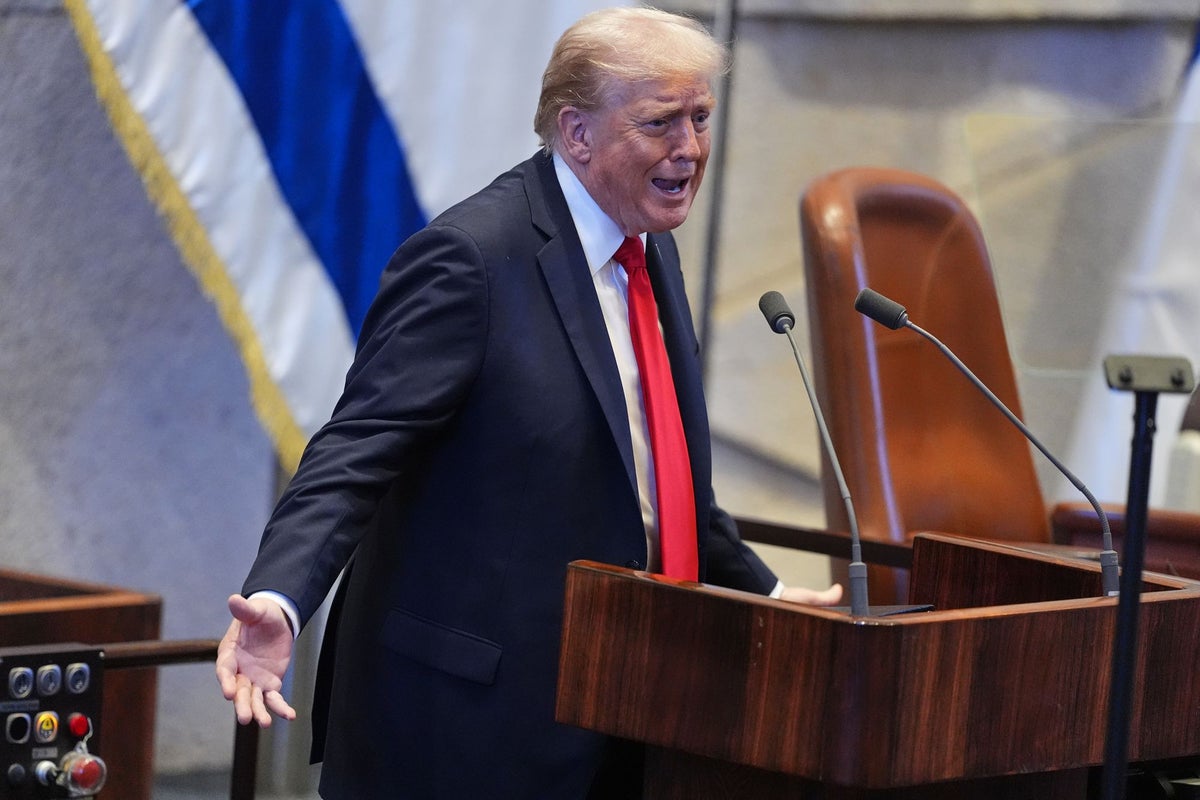 Marinated in the milk and honey of hyperbole, Trump sat there and beamed