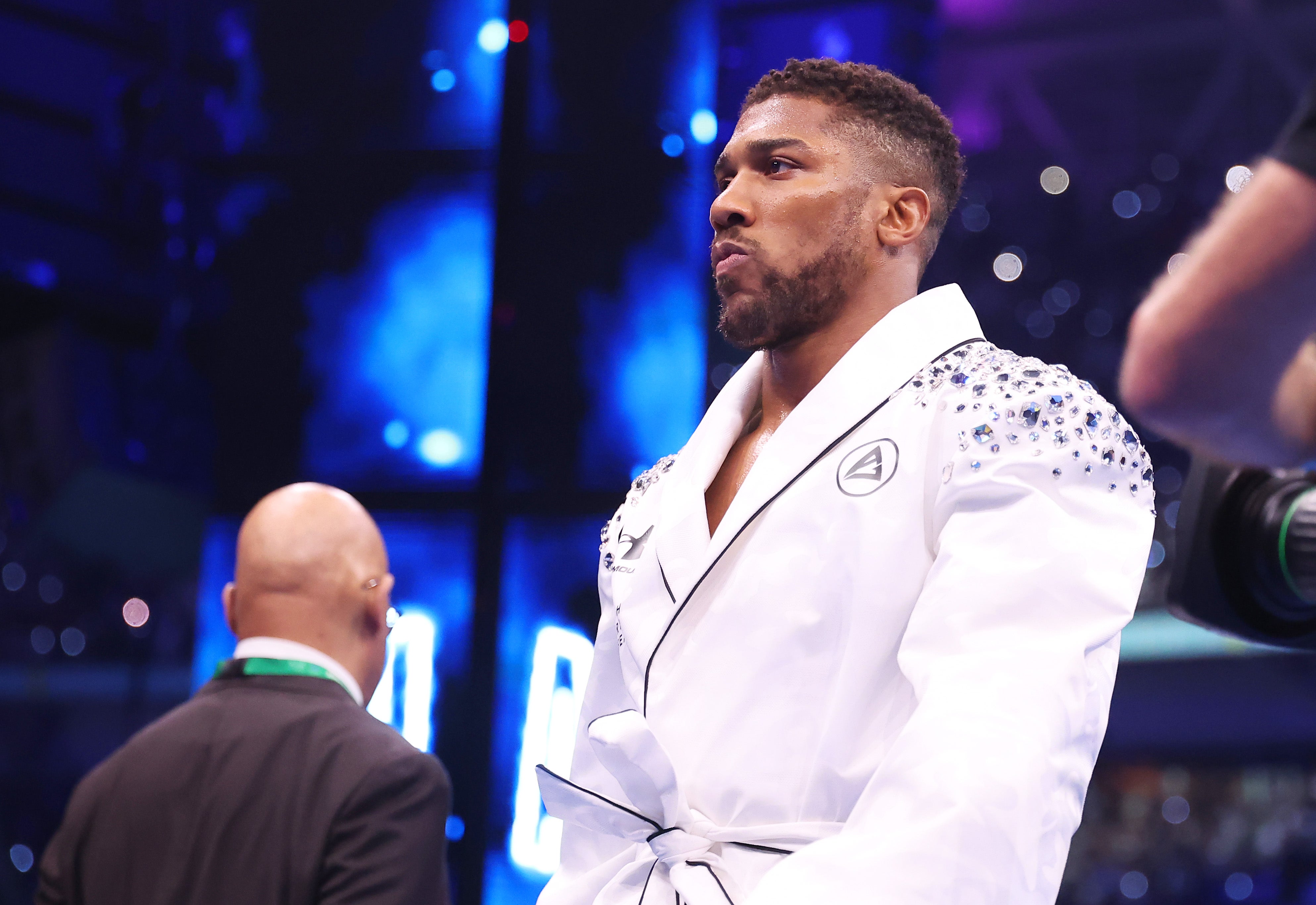Anthony Joshua before his knockout loss to Daniel Dubois in 2024