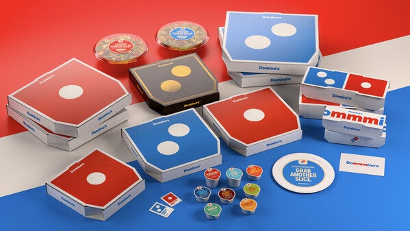 Domino's Pizza will soon have brighter packaging based on its iconic logo