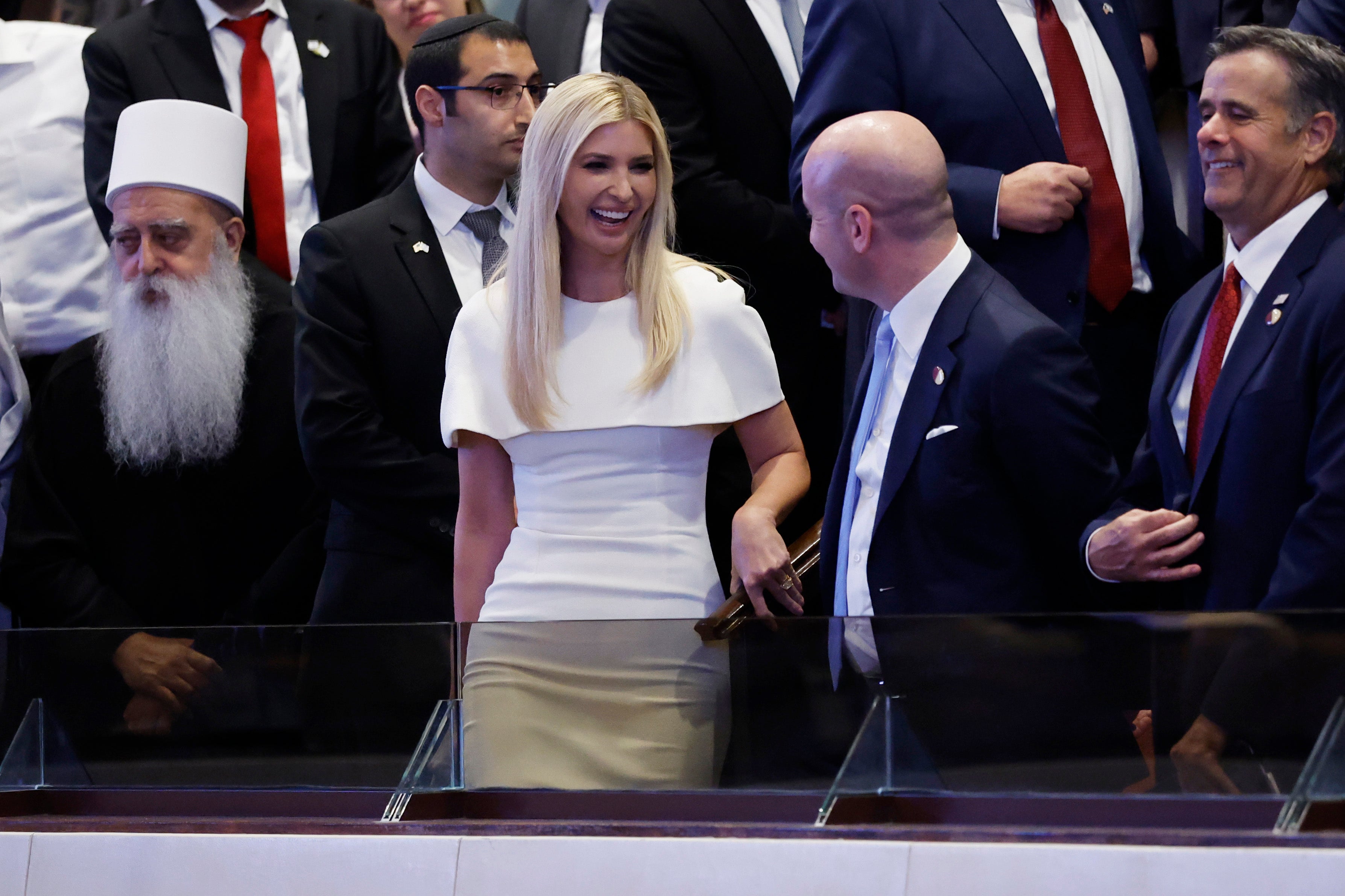 Ivanka Trump arrives as U.S. President Donald Trump is due to address the Knesset