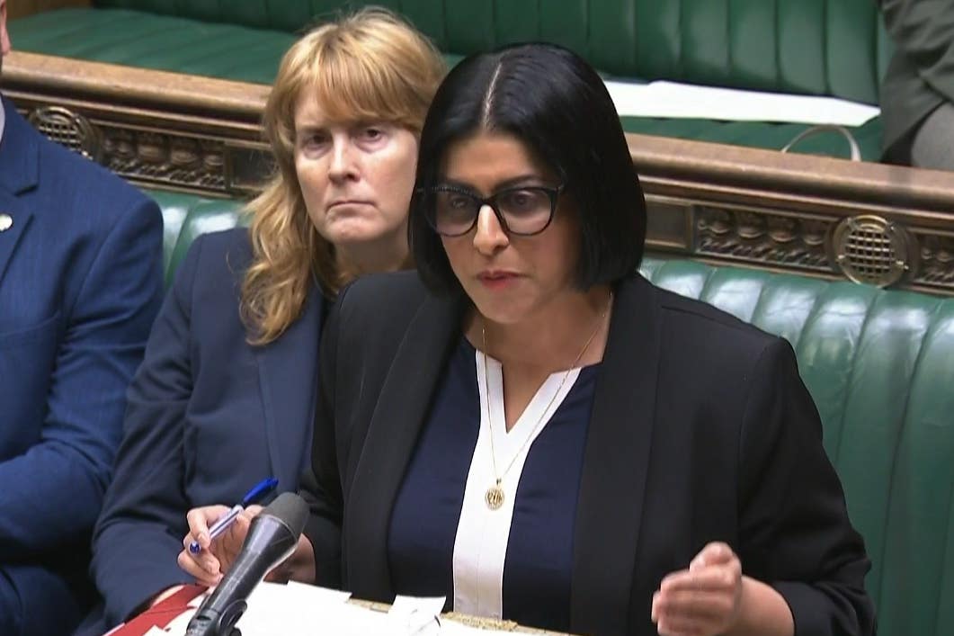 Home Secretary Shabana Mahmood making a statement to MPs in the House of Commons (House of Commons/UK Parliament/PA)