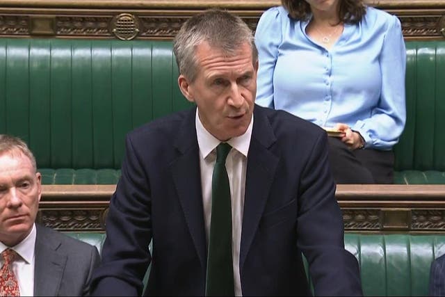 Security minister Dan Jarvis making a statement to the House of Commons, London, about the Official Secrets Act case (