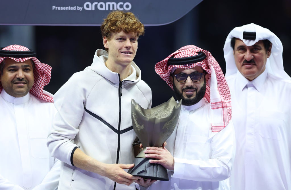 <p>Jannik Sinner ganó la primera edición del Six Kings Slam y derrotó a Carlos Alcaraz en la final </p>