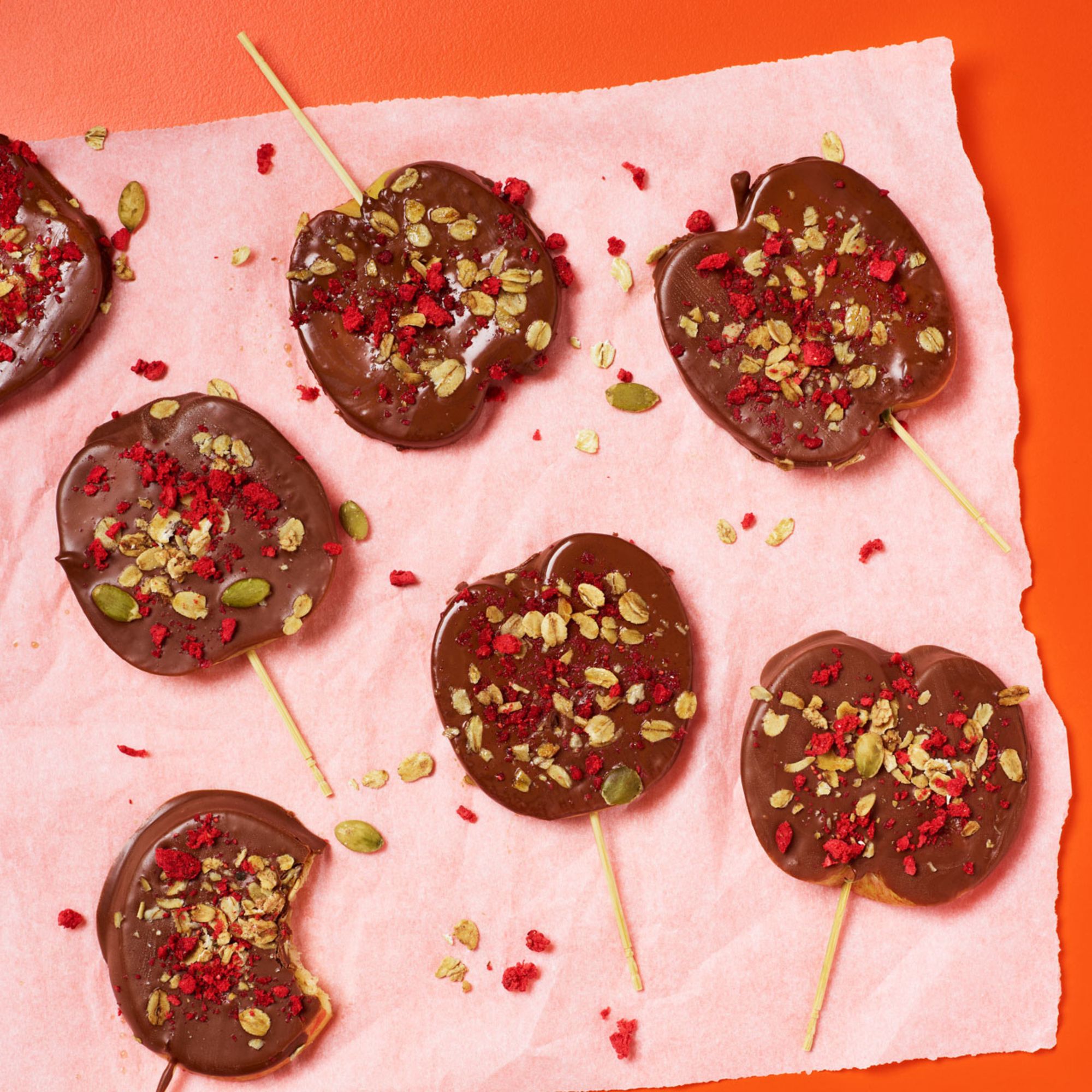 A playful twist on toffee apples that’s fun for kids and dangerously snackable for grown-ups too