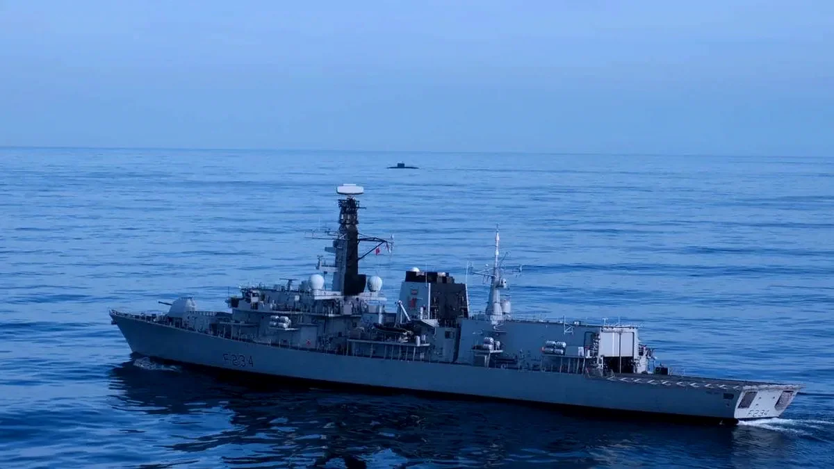 The Royal Navy tracked a Russian submarine and carried out a concentrated three-day operation