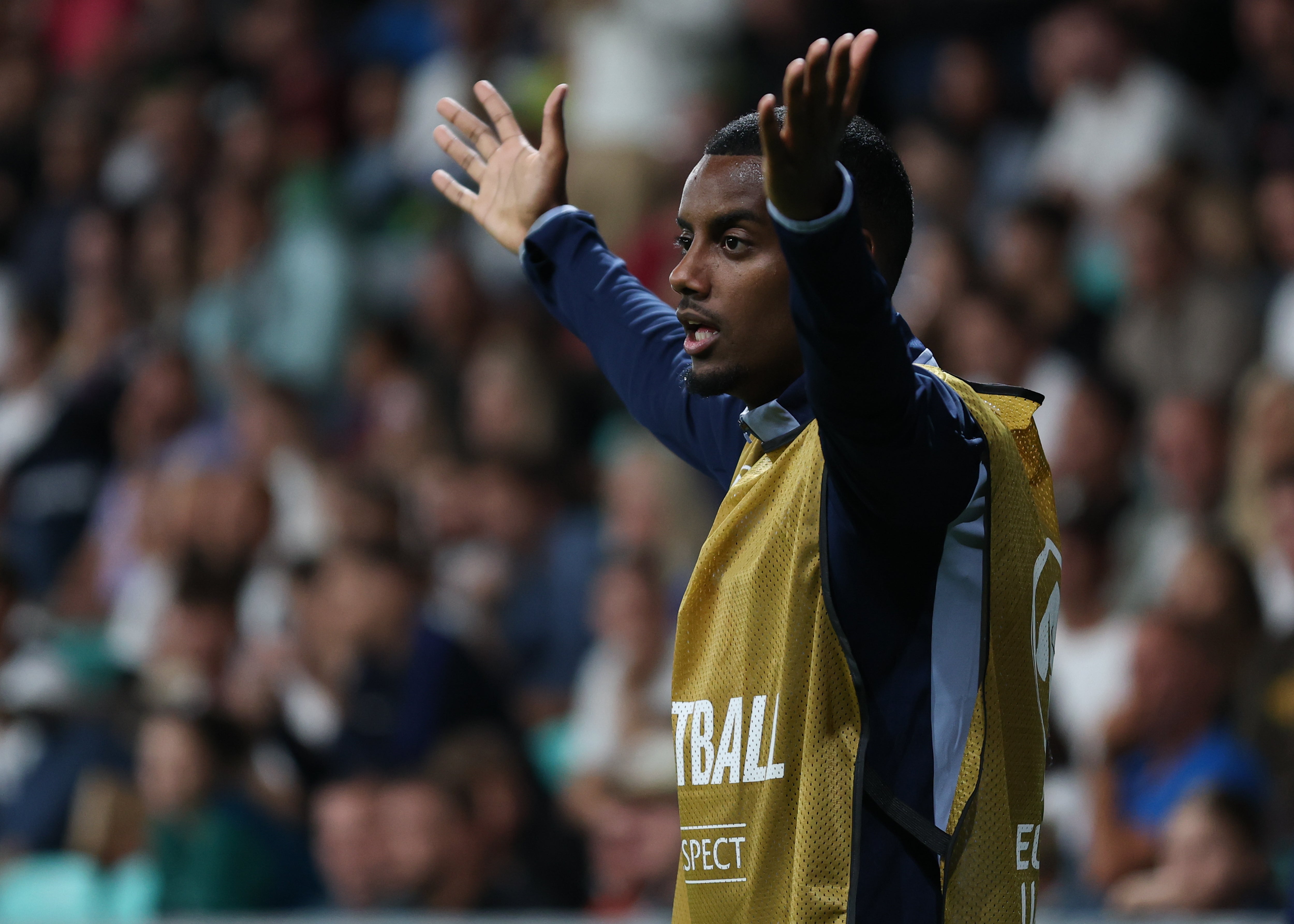 Isak did not play in Sweden's opening qualifying match against Slovenia