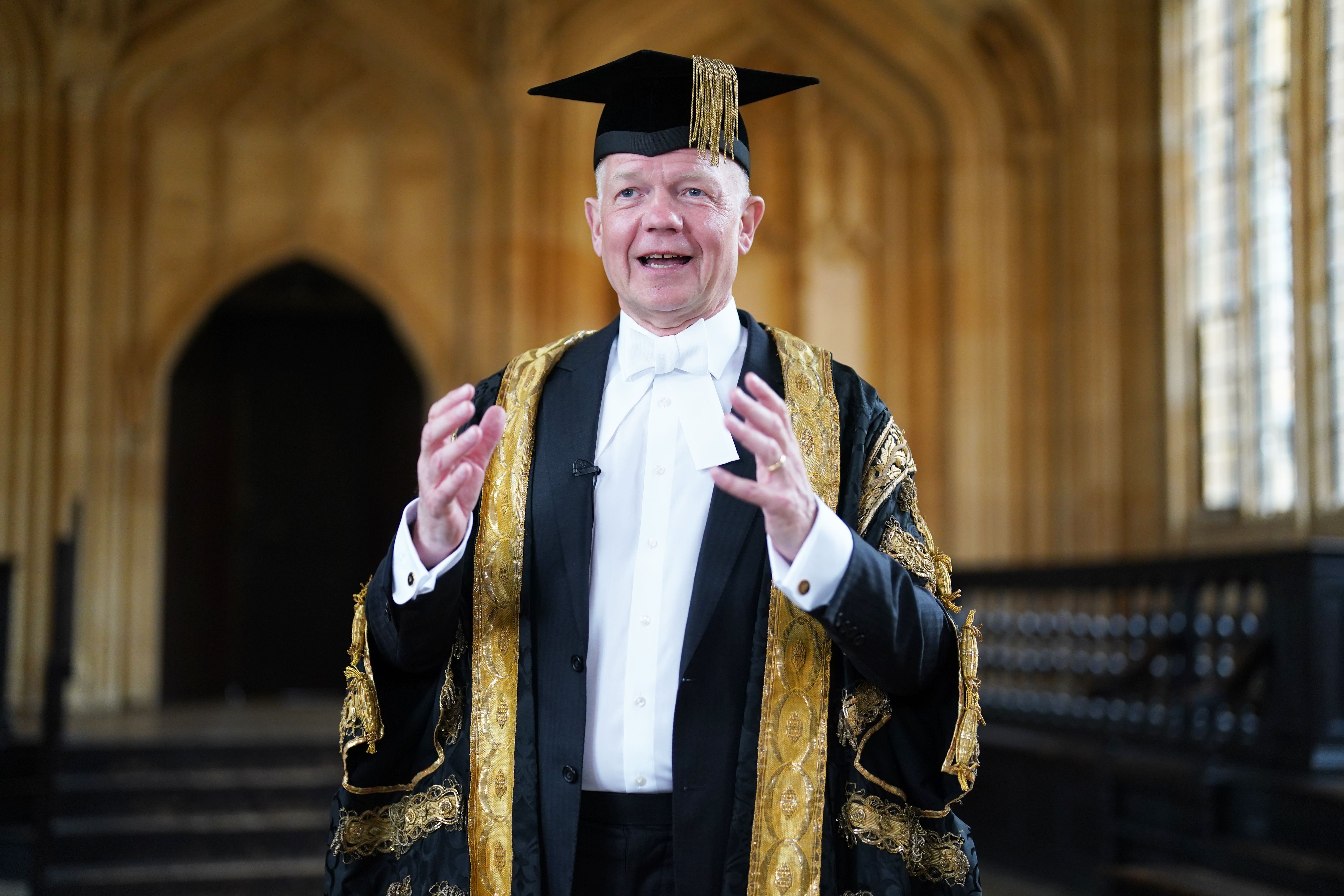 Lord Hague is chancellor of the University of Oxford (Jacob King/PA)