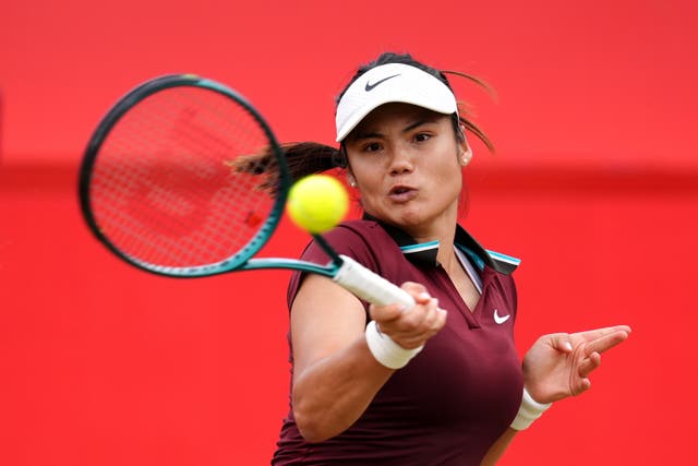 <p>Emma Raducanu was at England’s training base on Tuesday (John Walton/PA)</p>