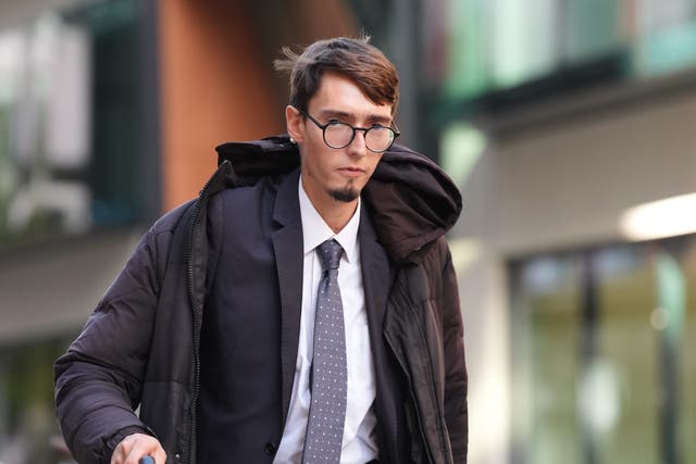 Harry Whittaker departs the Old Bailey in central London (Jonathan Brady/PA)