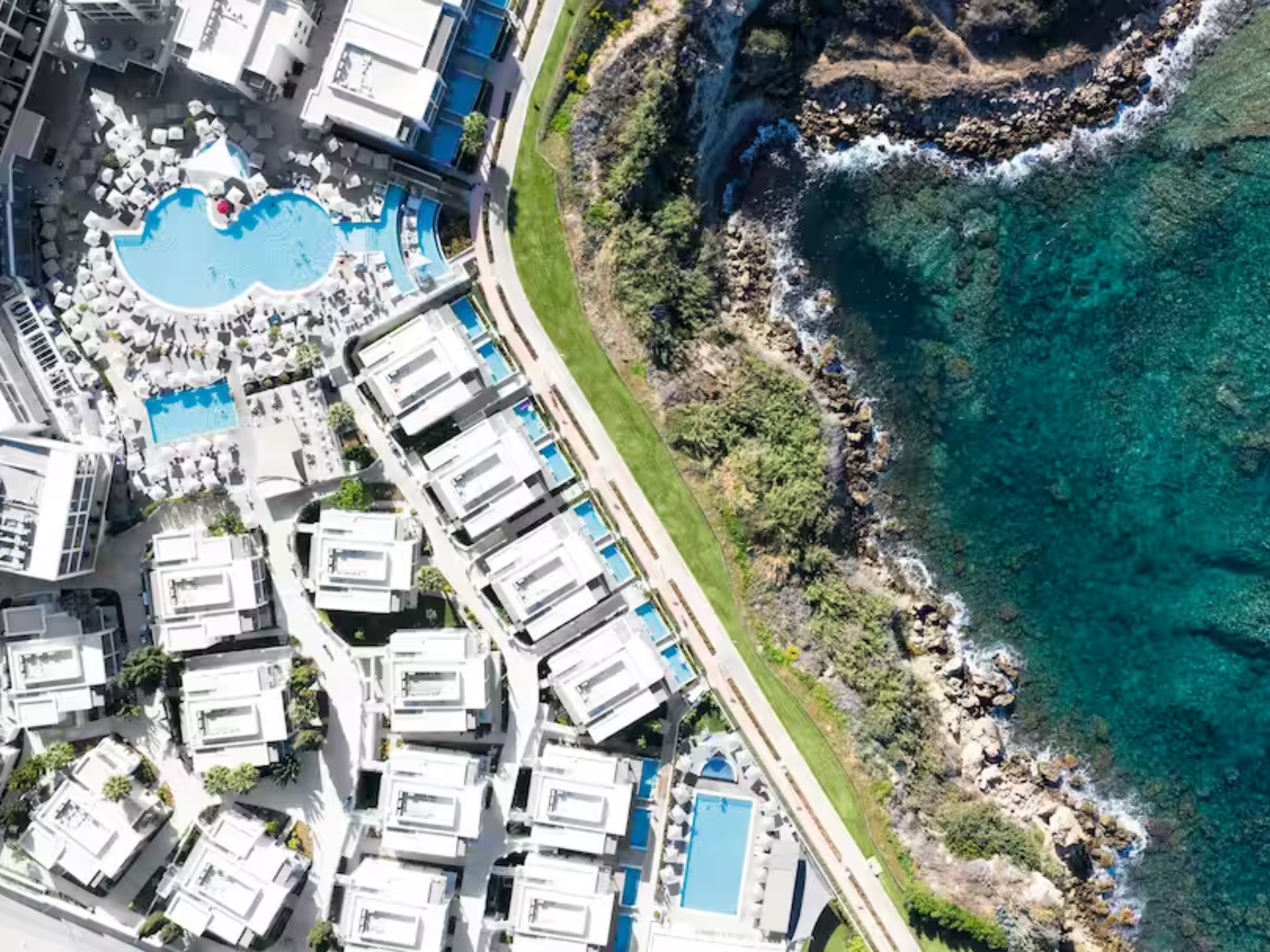 Cyprus offers milder temperatures of up to 19C