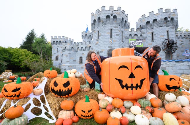 <p>Lego Windsor Resort has created its first-ever giant pumpkin patch, featuring Lego pumpkins and over 500 real pumpkins to kick off the Halloween season</p>