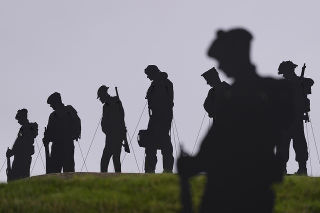 The Royal Armouries Fort Nelson museum in Portsmouth, Hampshire, stepped in to host the Standing With Giants display (PA)