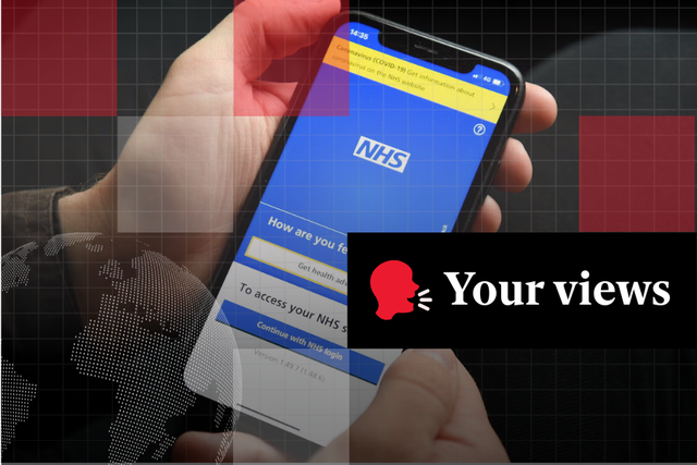 <p>The NHS app (Kirsty O’Connor/PA)</p>