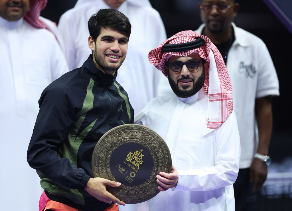 <p>Carlos Alcaraz is set to return from injury at the Six Kings Slam</p>