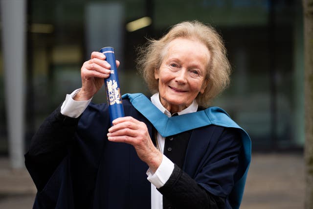 Graduate Maryette McFarland, 90, from Londonderry (Paul Moane/The Open University/PA)
