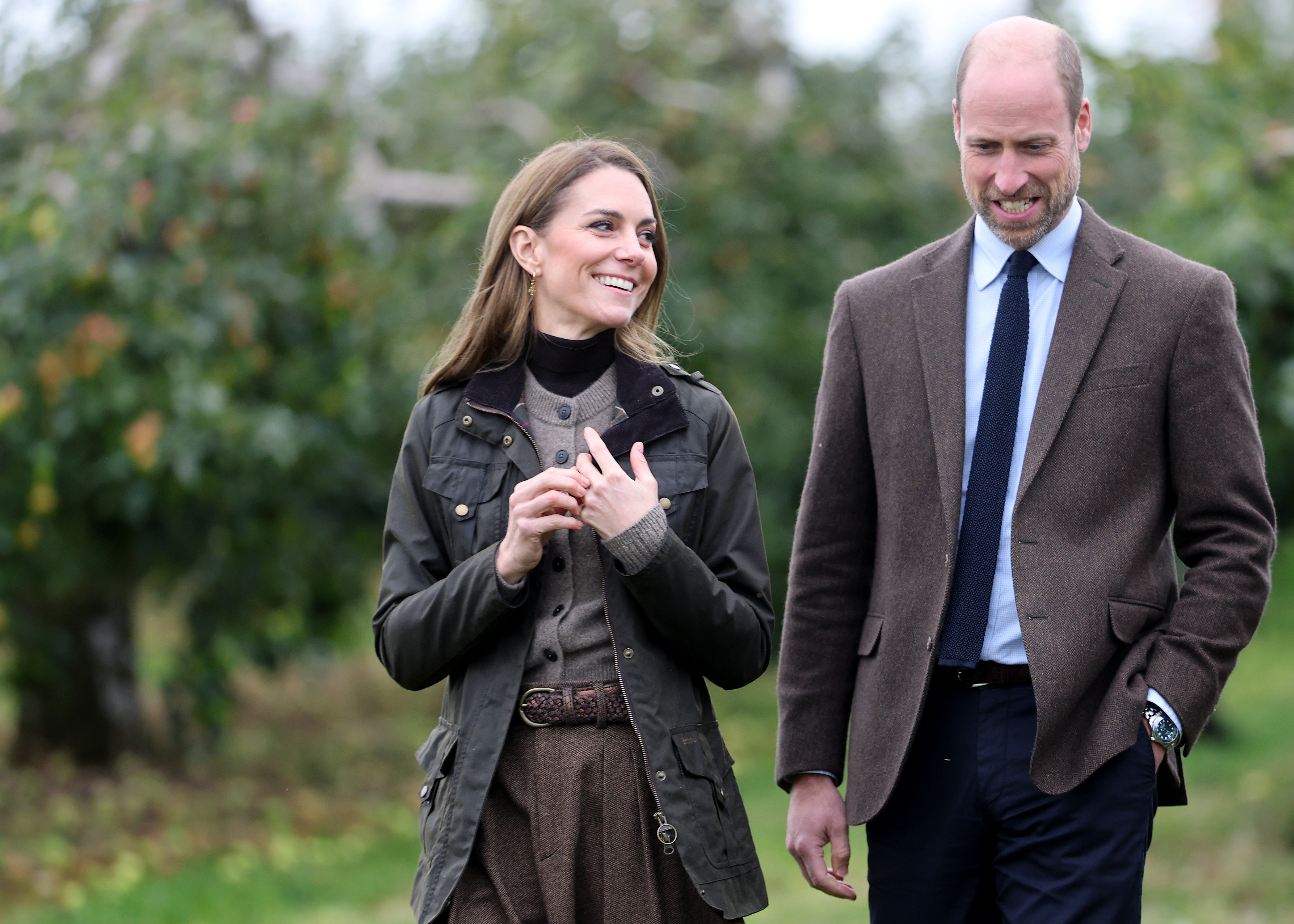 <p>Kate wore the perfect autumnal ensemble</p>
