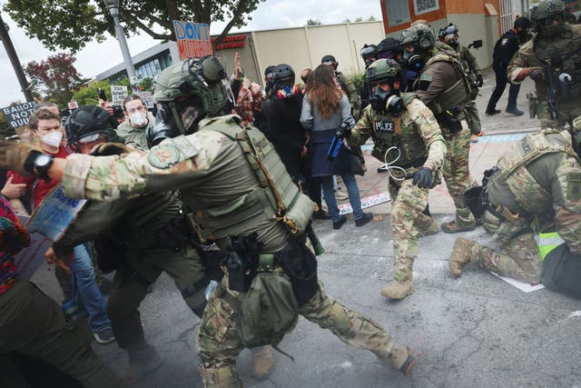 <p>Federal agents arrested a clarinet player who was performing ‘Ghostbusters’ outside of the Portland ICE facility over the weekend.</p>