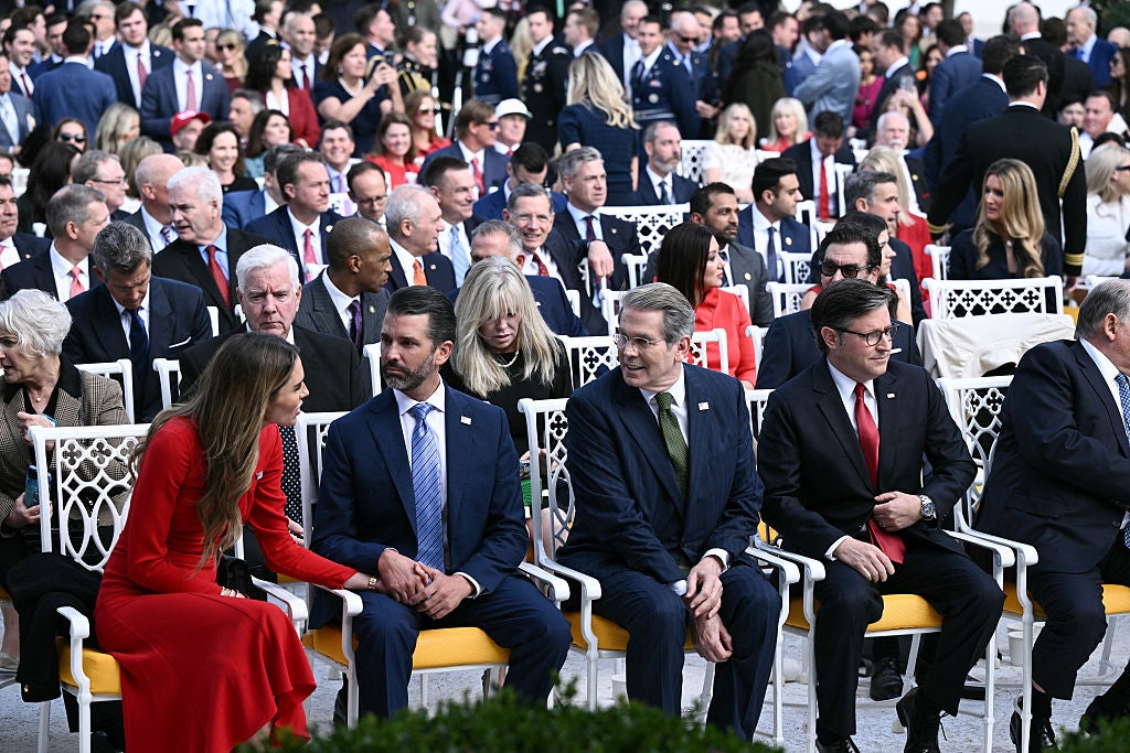 Many senior Republican leaders attended a Medal of Freedom ceremony for Charlie Kirk at the White House on Tuesday