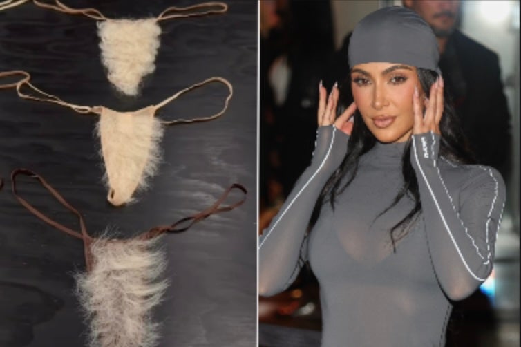 <p>La marca Skims de Kim Kardashian sorprende con ‘The Ultimate Bush’, ropa interior con vello púbico falso</p>