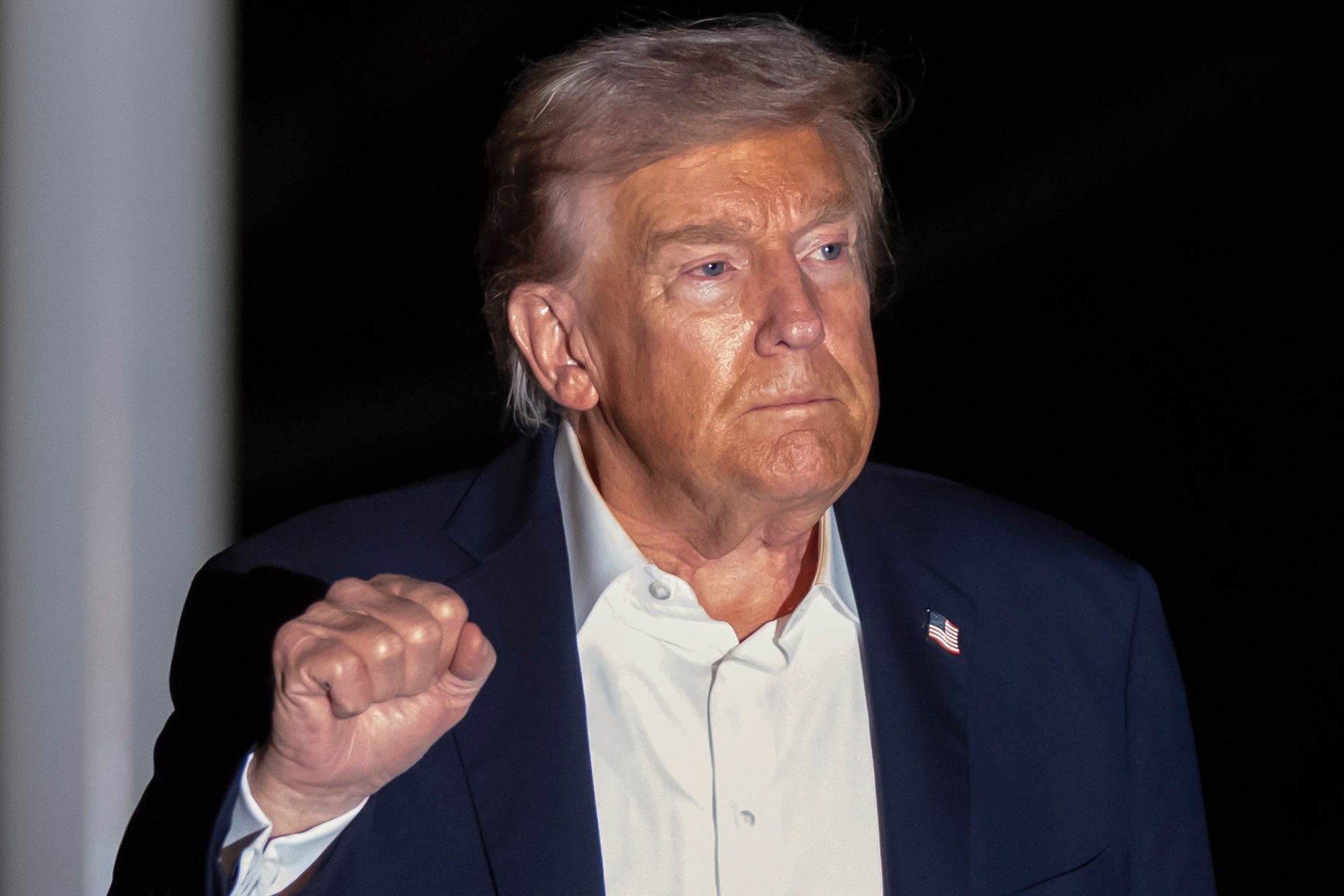 Trump claimed ‘long lines waiting for gasoline’ and said the Russian ‘economy is going to collapse’