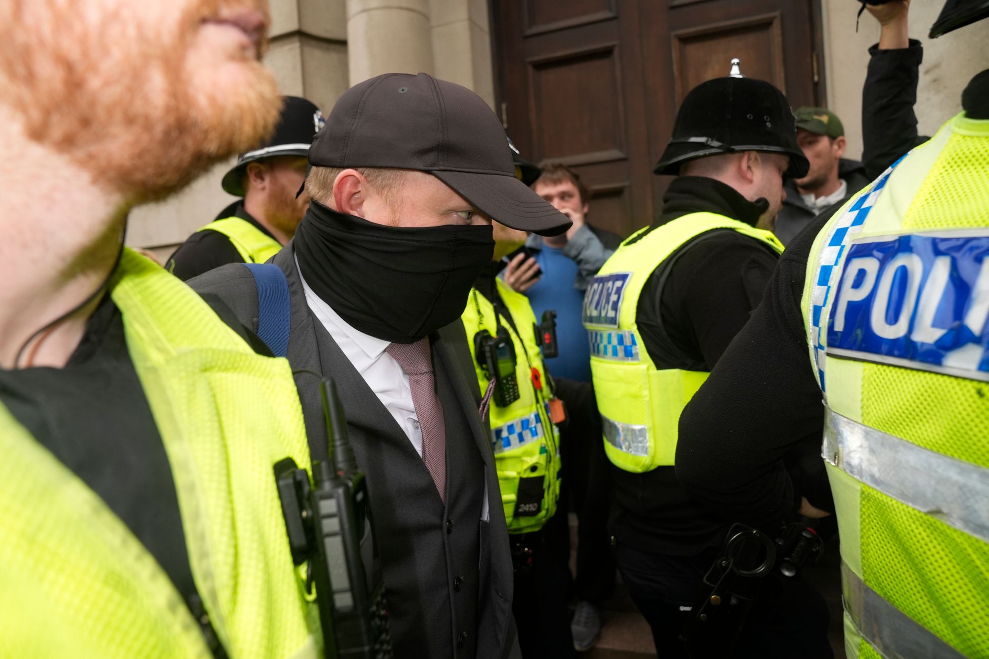 <p>Former funeral director Robert Bush leaving Hull Crown Court on Wednesday</p>