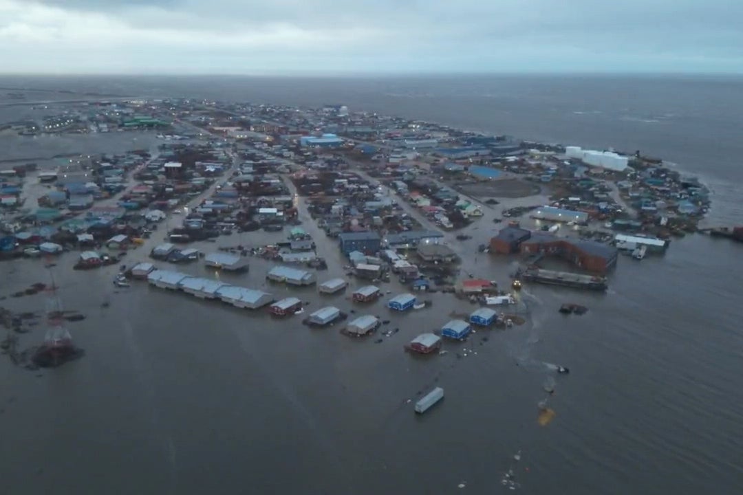 The city of Kotzebue, Alaska, was among the towns that suffered devestating flooding this week