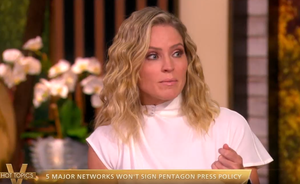 Co-host Sara Haines commended Fox News for joining other broadcast networks in rejecting the new Pentagon rules, saying 
