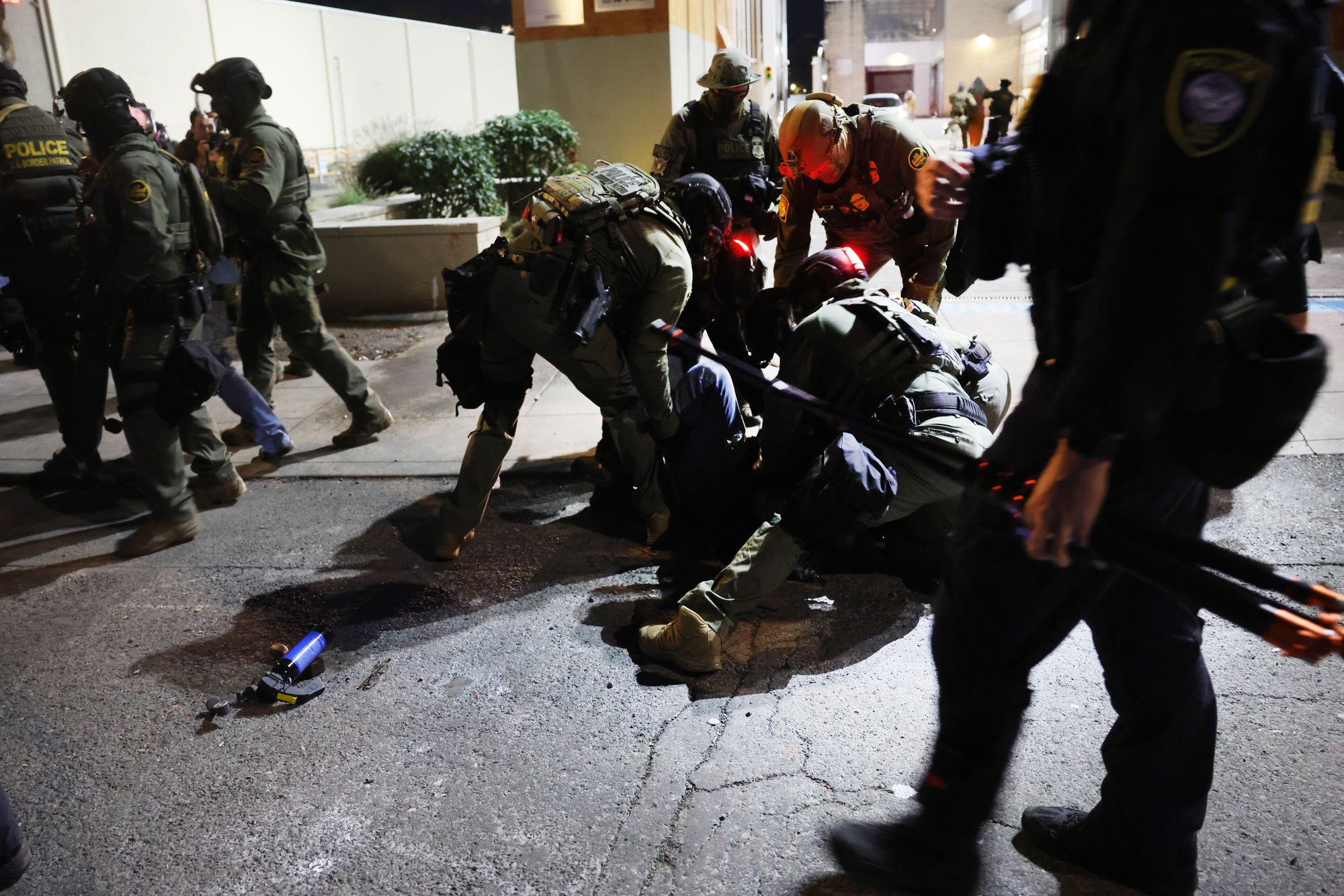 Protesters have been clashing with federal agents in Portland where Trump has deployed members of law enforcement agencies to crack down on immigration and crime
