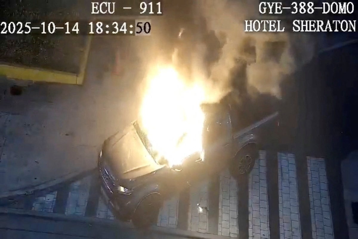 Investigation after pickup truck explodes on busy street in Ecuador